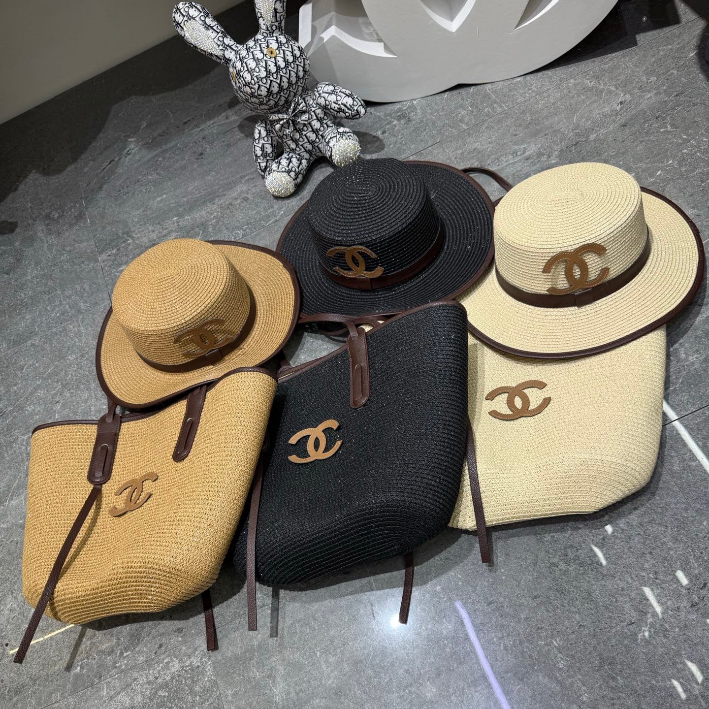CC Tote Bag & Hat Set Plant Grass 209743