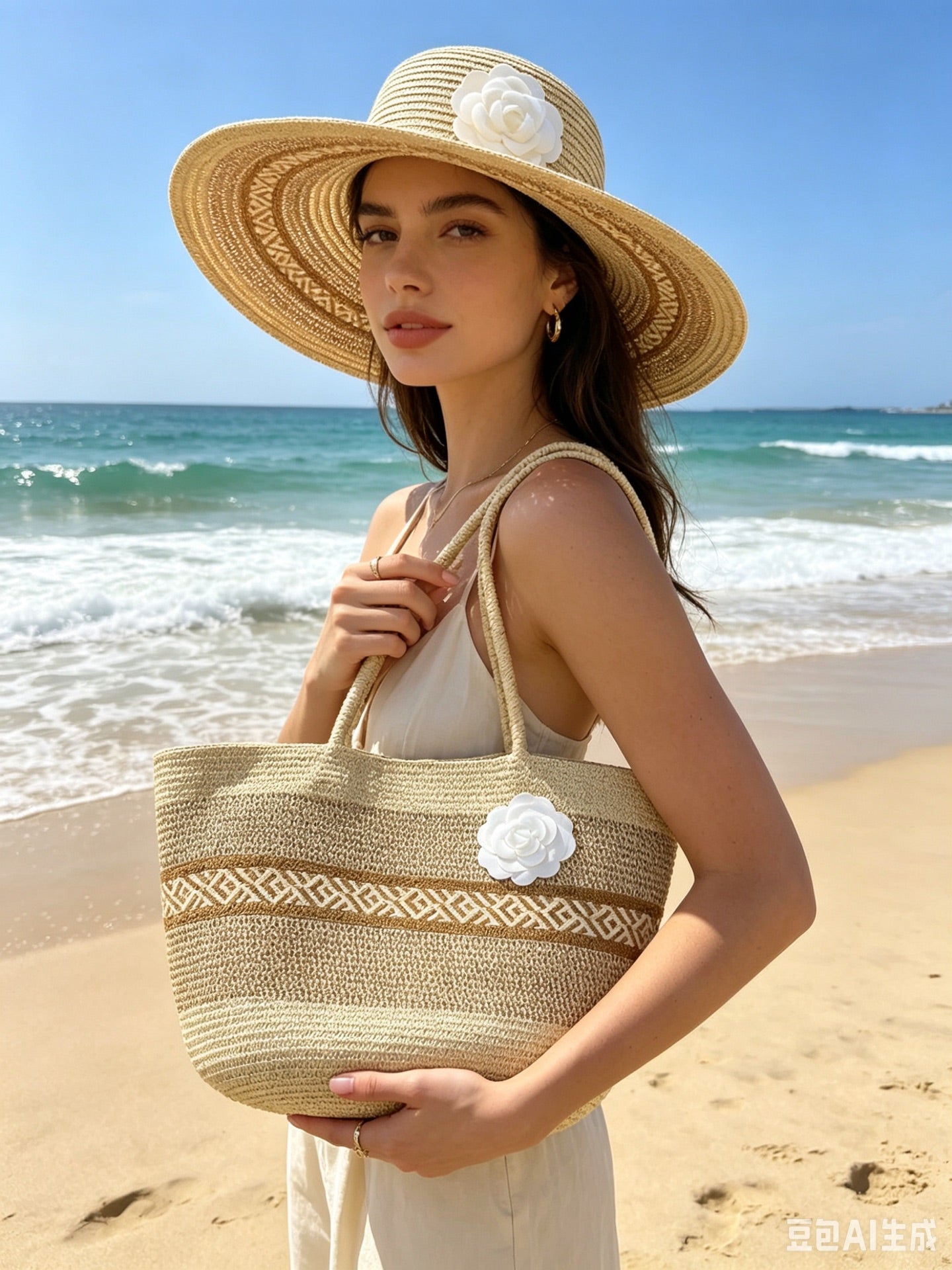 CC Tote Bag & Hat Set Plant Grass 209738