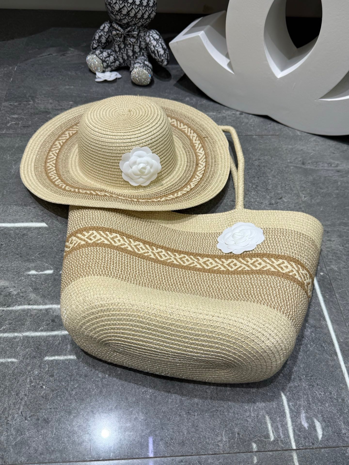 CC Tote Bag & Hat Set Plant Grass 209738