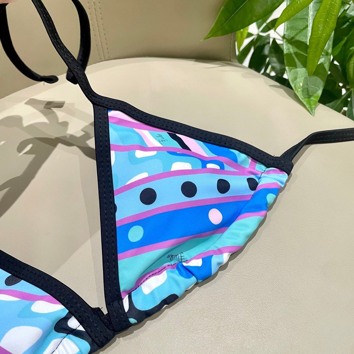 Pucci 3-Piece Swimwear Set Blue Pink Green Marmo Print 149631