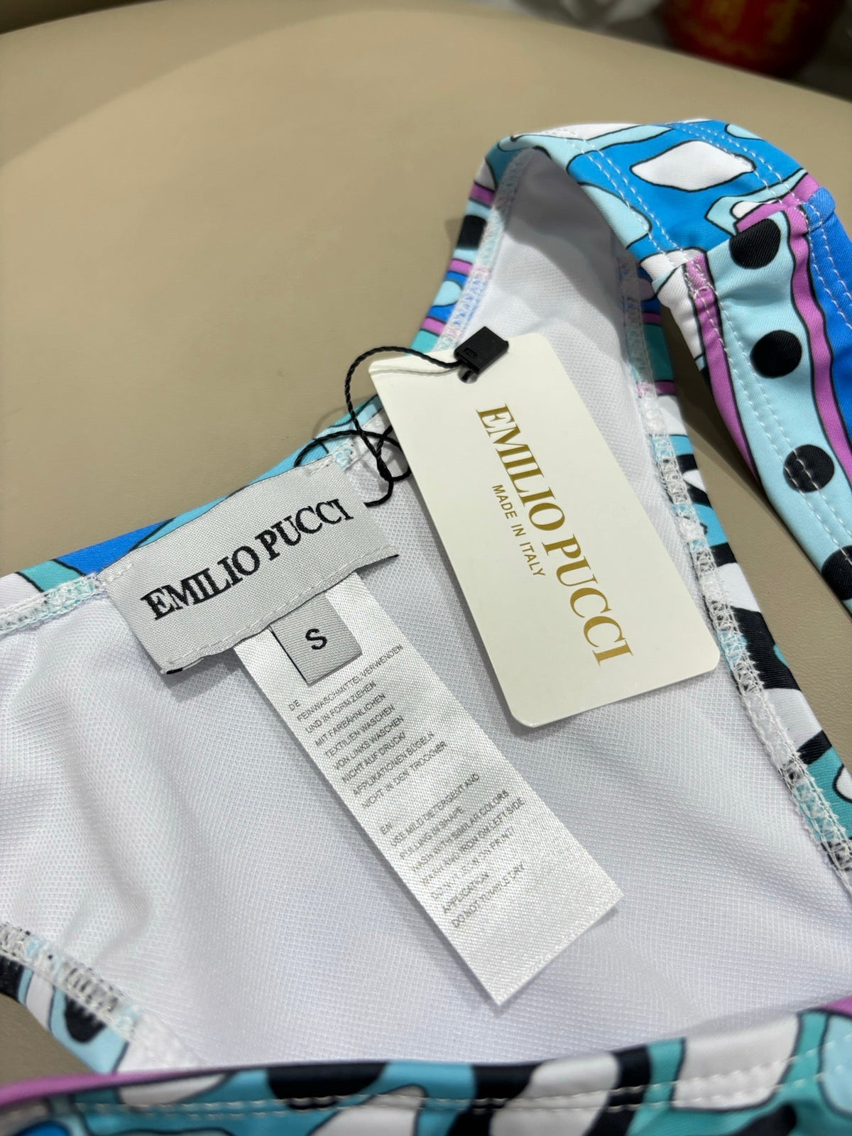 Pucci Printed Two-Piece Bikini Blue Cotton Blend228094
