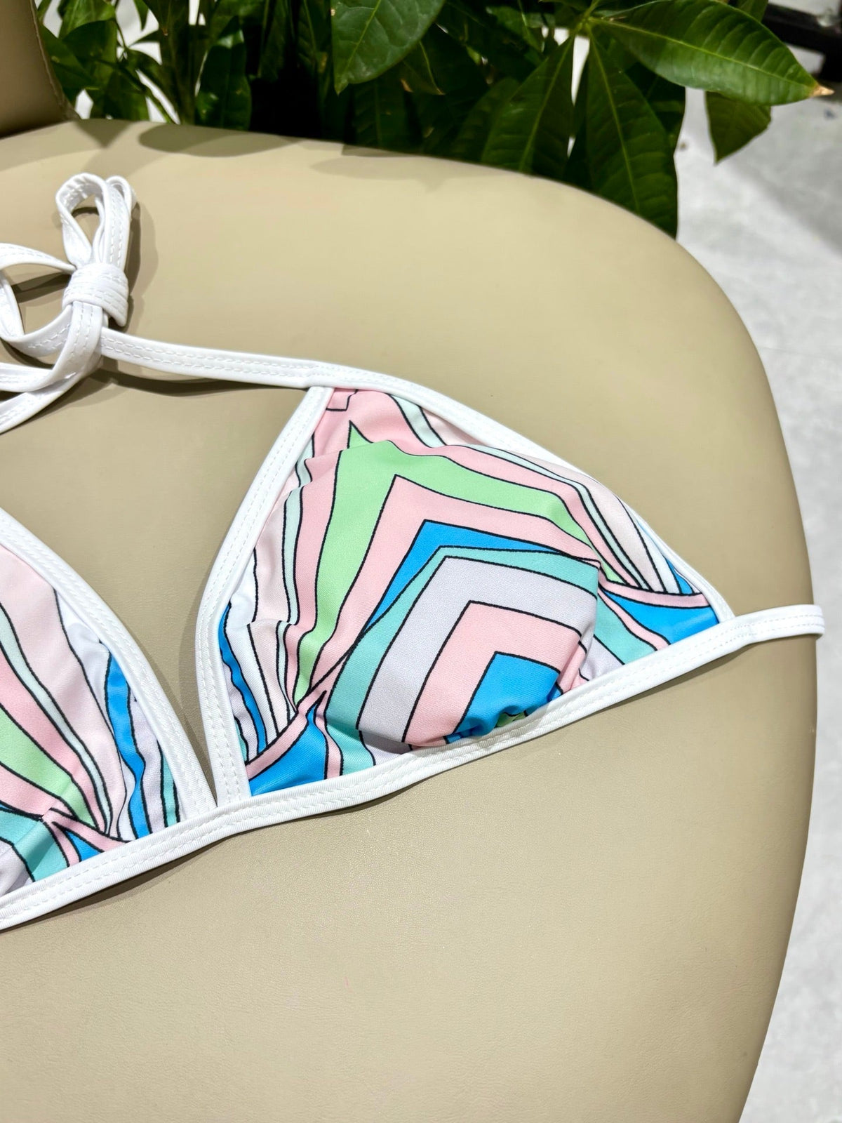 Pucci Printed Two-Piece Bikini Blue Cotton Blend228094