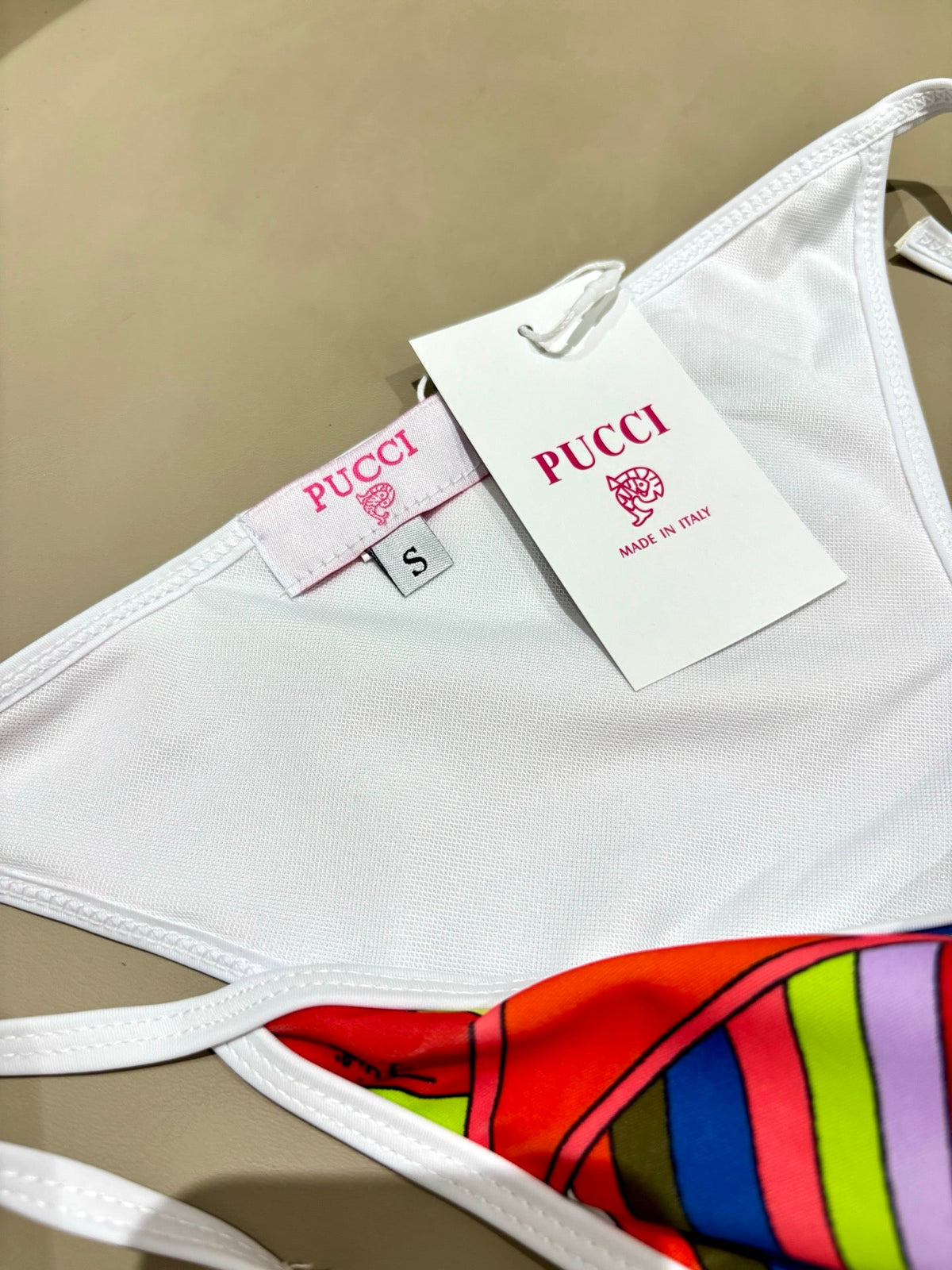 Pucci Printed Two-Piece Bikini Multicolor Cotton Blend 178599