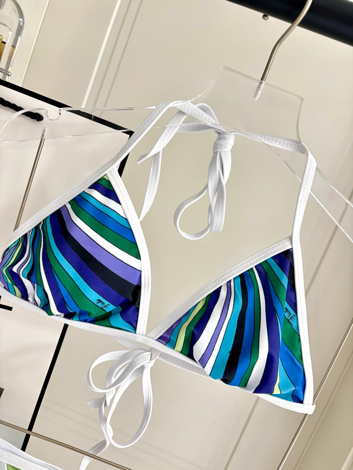 Pucci Printed Two-Piece Bikini Multicolor Cotton Blend 178598