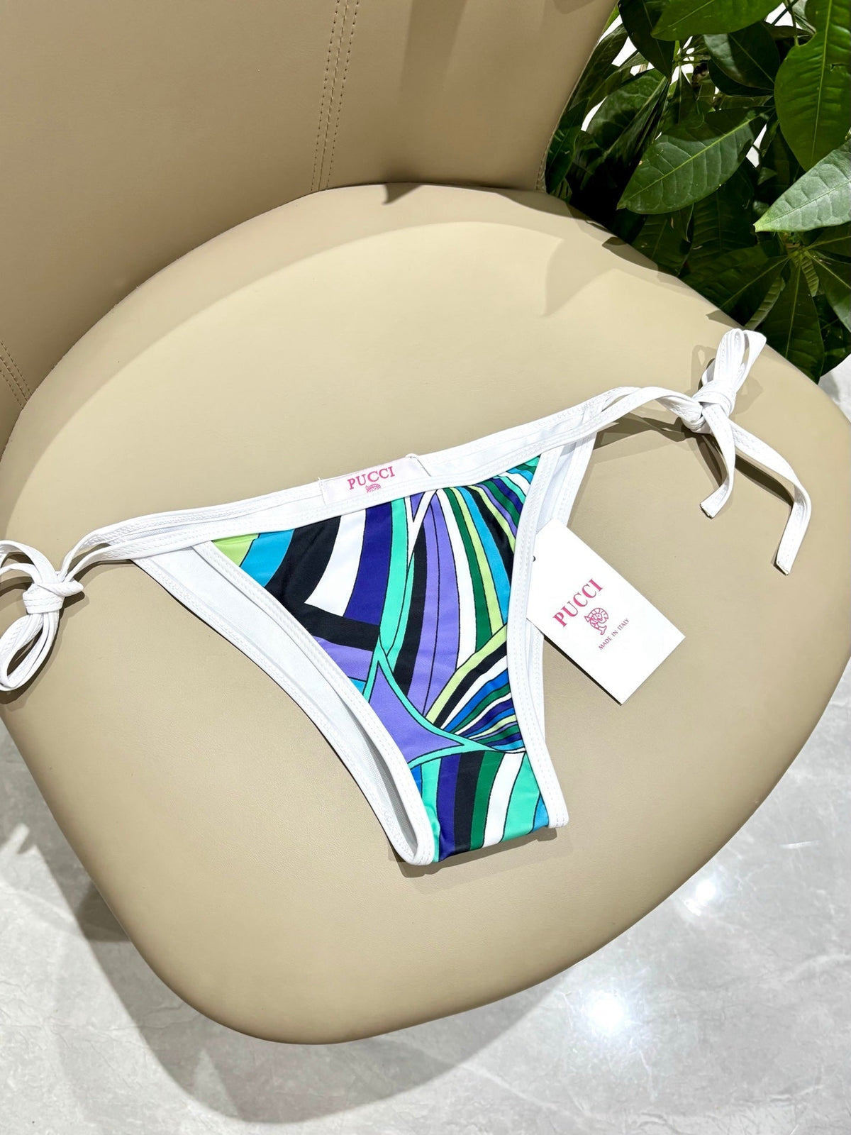 Pucci Printed Two-Piece Bikini Multicolor Cotton Blend 178598