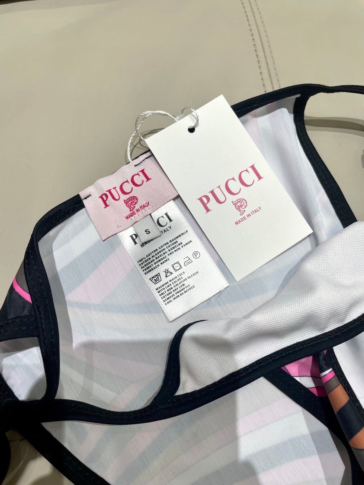 Pucci Printed Two-Piece Bikini Multicolor Cotton Blend 149641