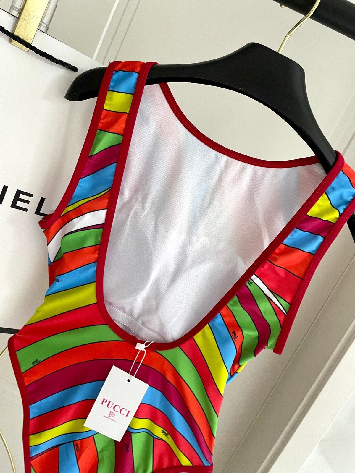 Pucci One-Piece Swimsuit Cotton Blend 882395