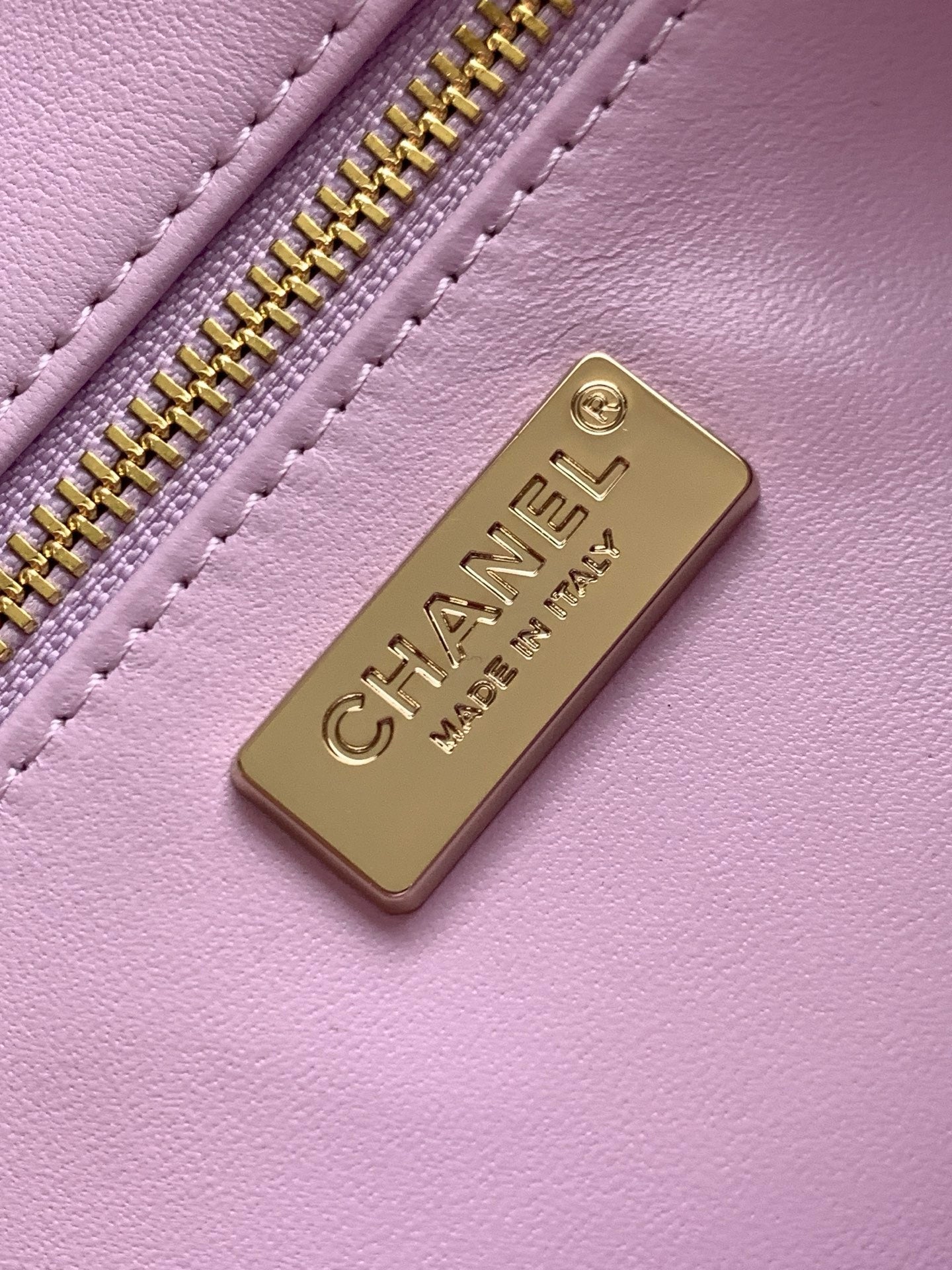 CC Flap Bag 21cm Rose Pink Sequin Gold Hardware 157763