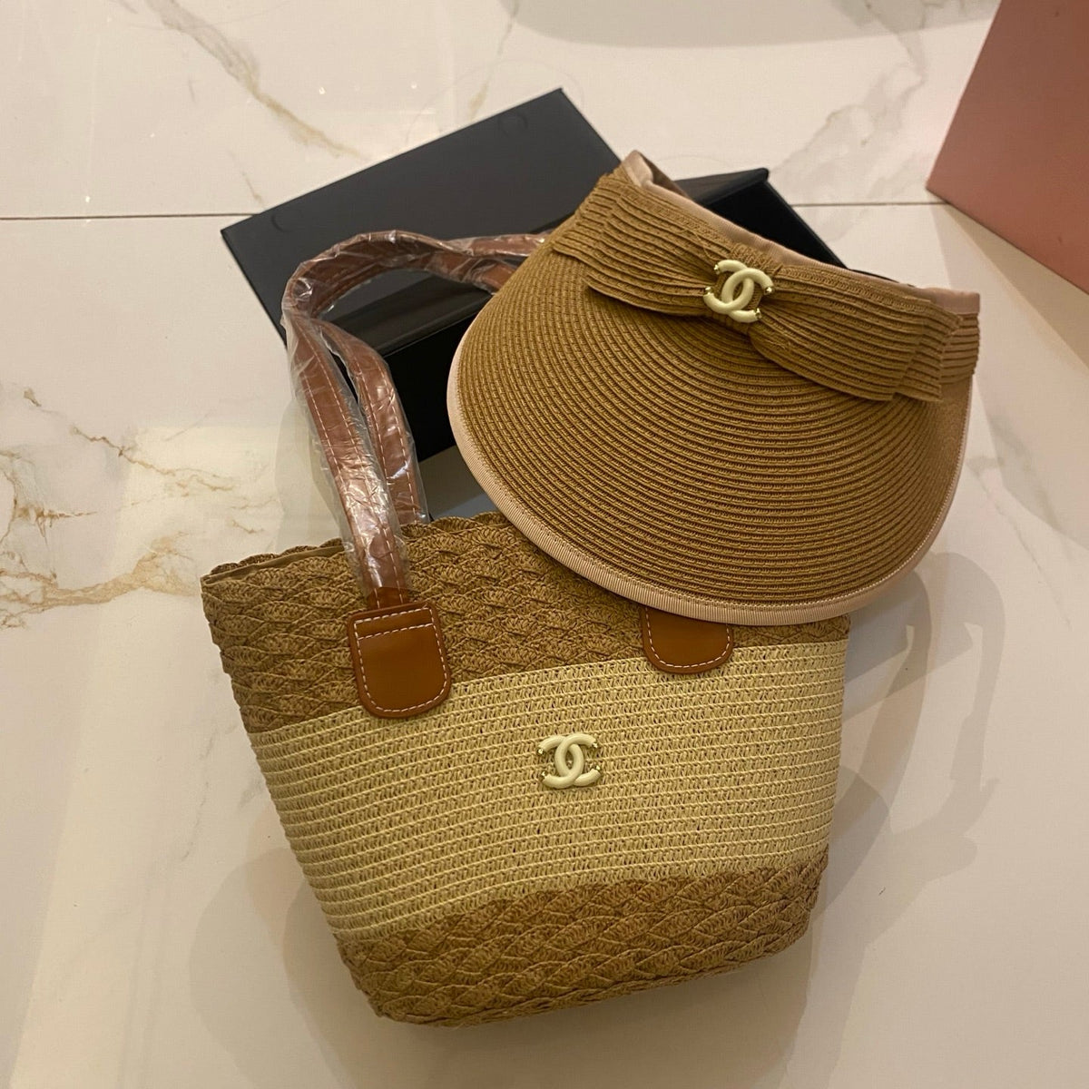 CC Tote Bag & Hat Set Plant Grass 210816