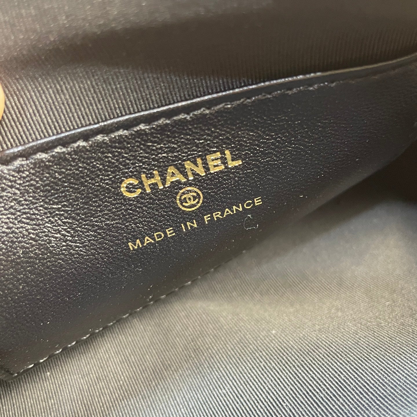 CC 26P Bowling Bag Chain Strap 19.5cn Camel Suede GHW