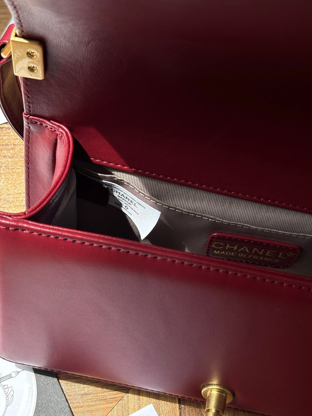 CC Le Boy Flap Bag Crystal Embellished 25cm Red GHW 158379