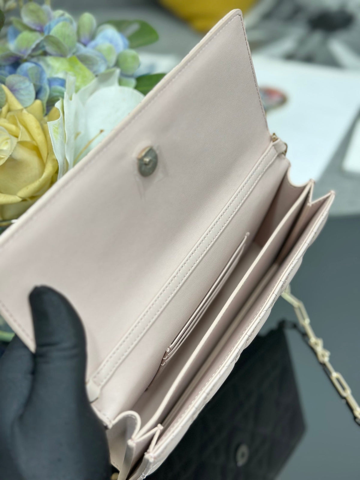 CD My Dior Mini Bag Soupir 21cm Light Pink Cannage Leather