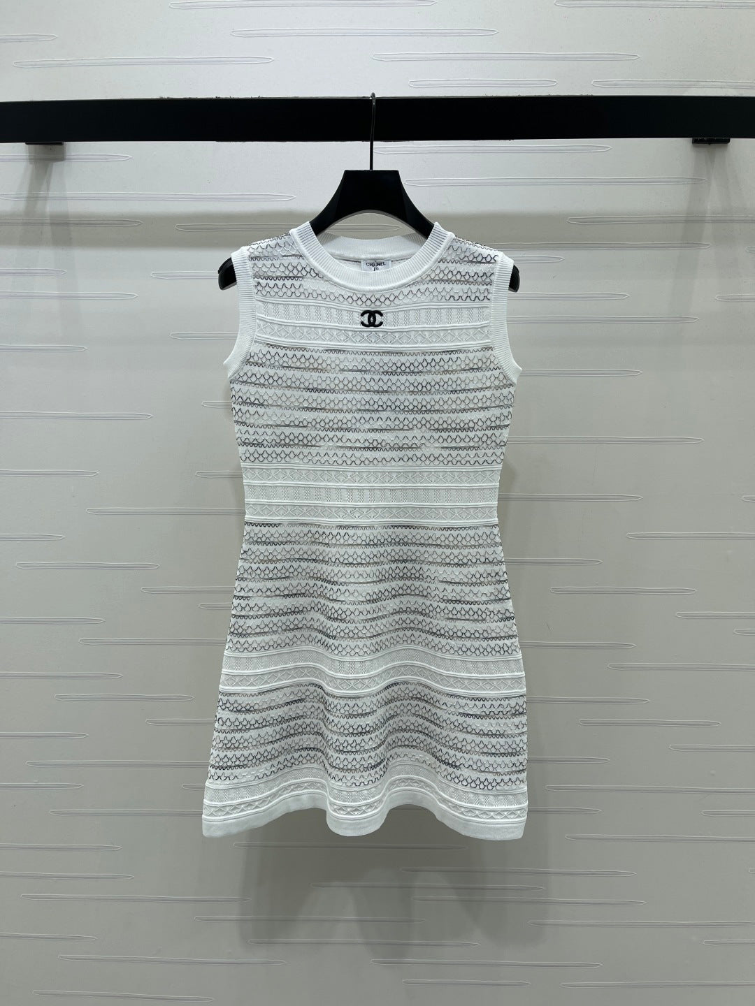 CC 25S Logo Sleeveless Knit Mini Dress Wool 406439