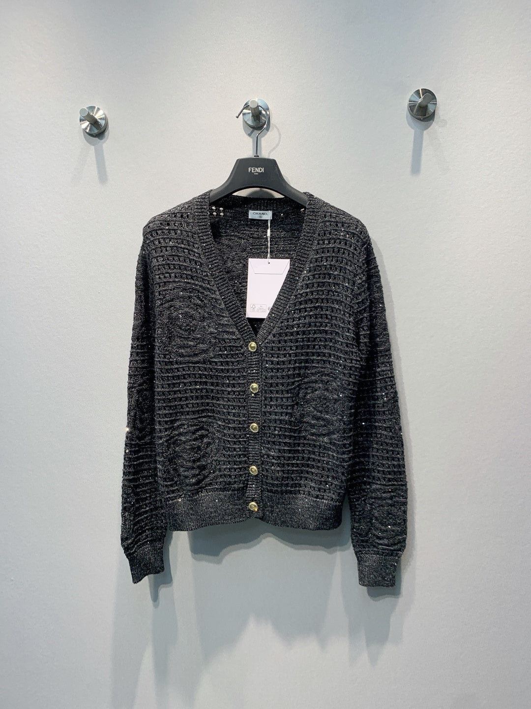 CC Ribbed Cardigan Tencel 411466