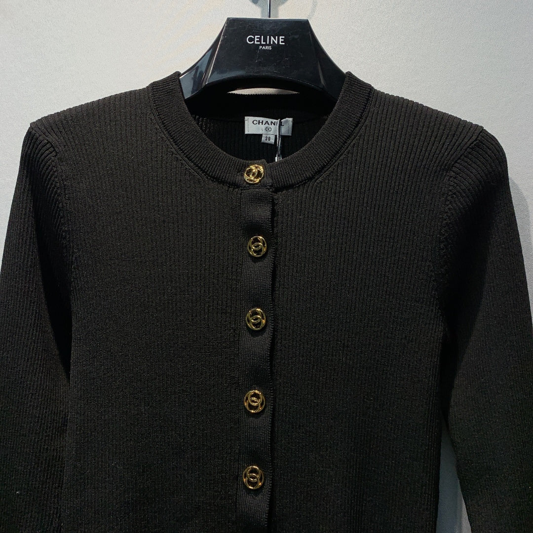 CC Ribbed Cardigan Tencel 411466