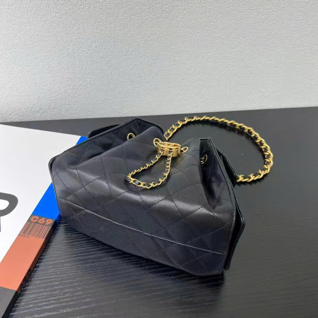 CC 26s Hobo Bag 22cm Black Caviar GHW (Best Version)