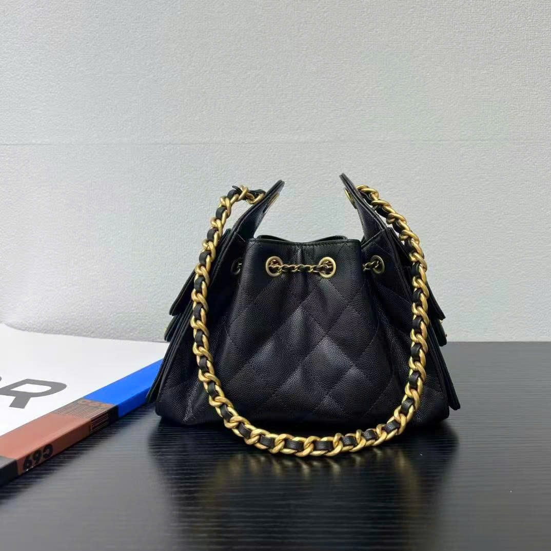 CC 26s Hobo Bag 22cm Black Caviar GHW (Best Version)