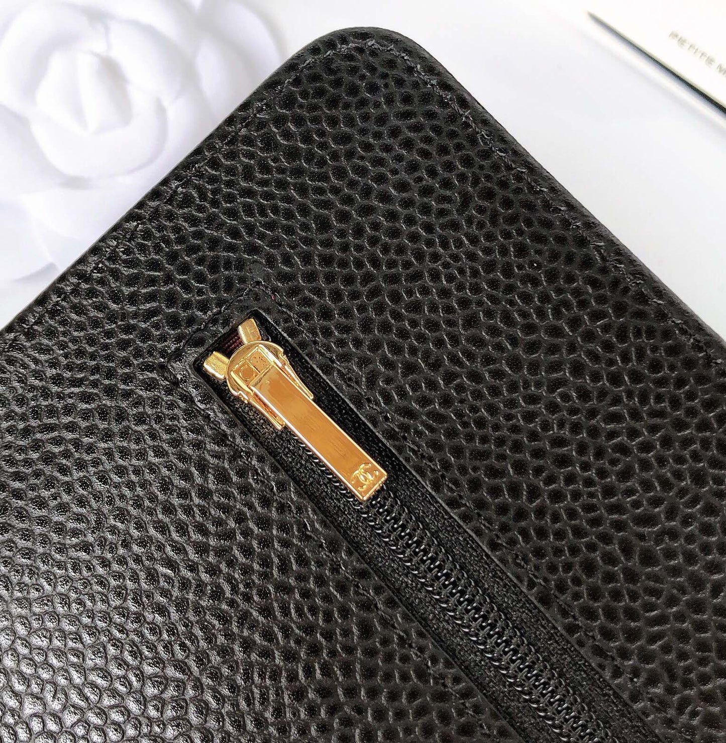 CC WOC Fortune Bag Black Quilted Caviar Leather 223299