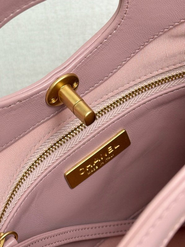CC 31 Mini Shopping Bag 23cm Pink Suede Calfskin