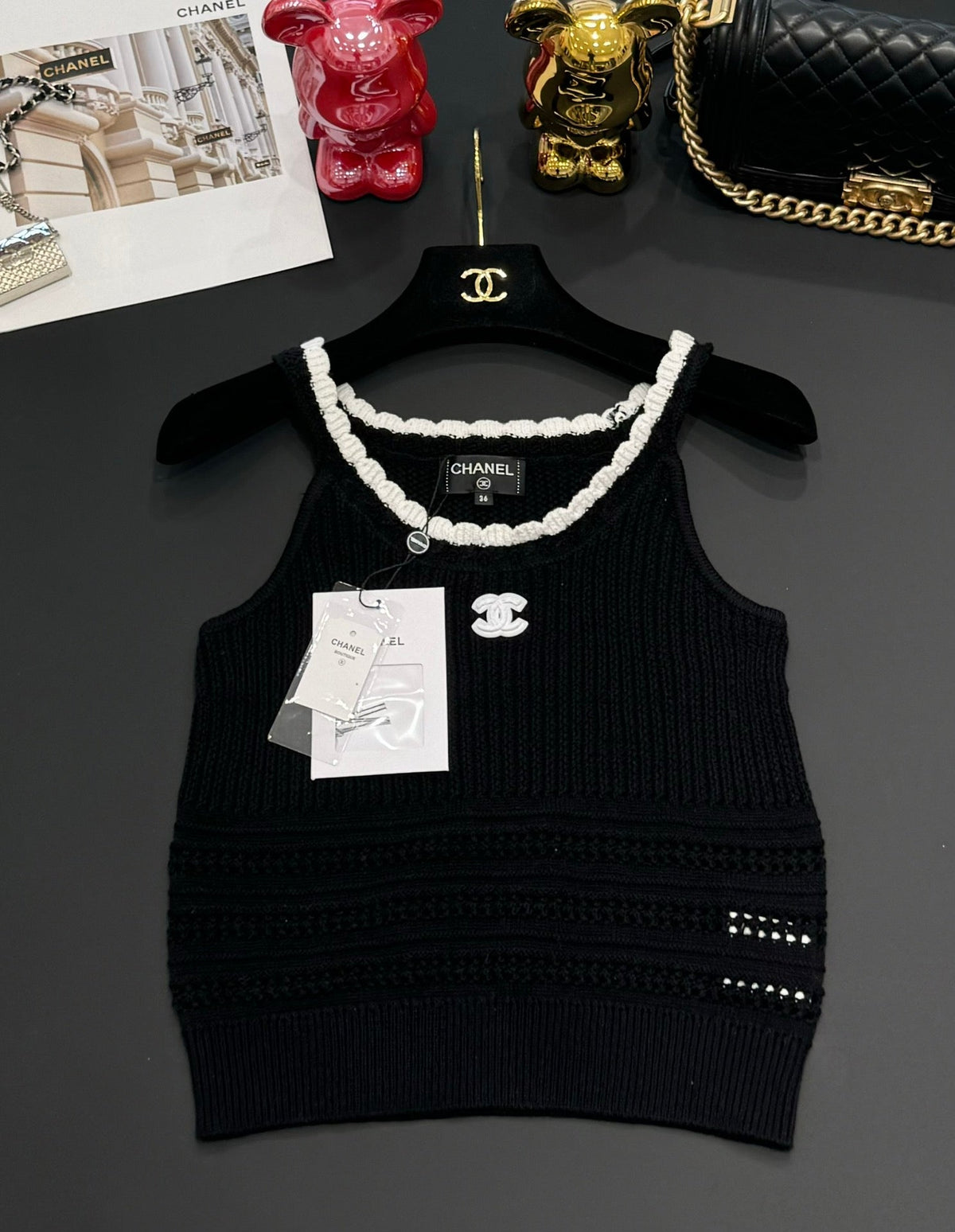 Chanel 25 Tank Top Laine Wool 232727