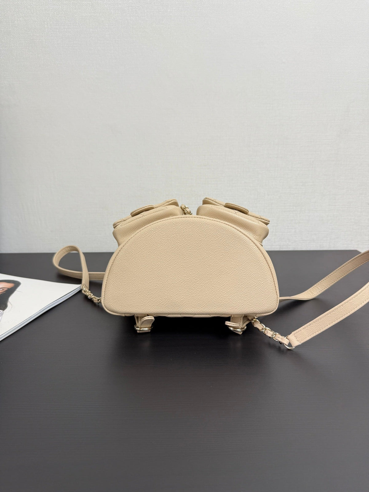 CC Mini Duma Backpack Light Beige Caviar