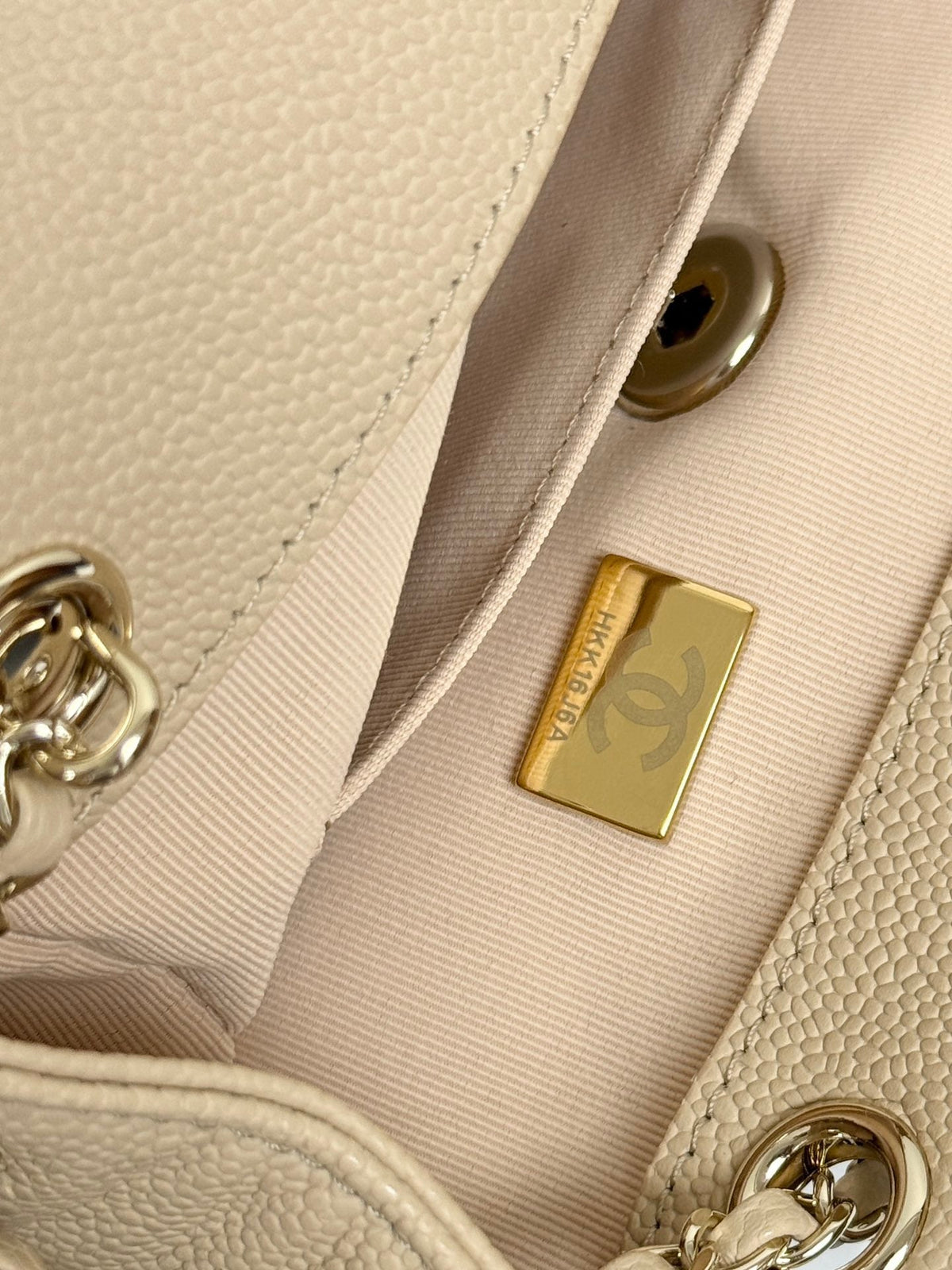 CC Mini Duma Backpack Light Beige Caviar