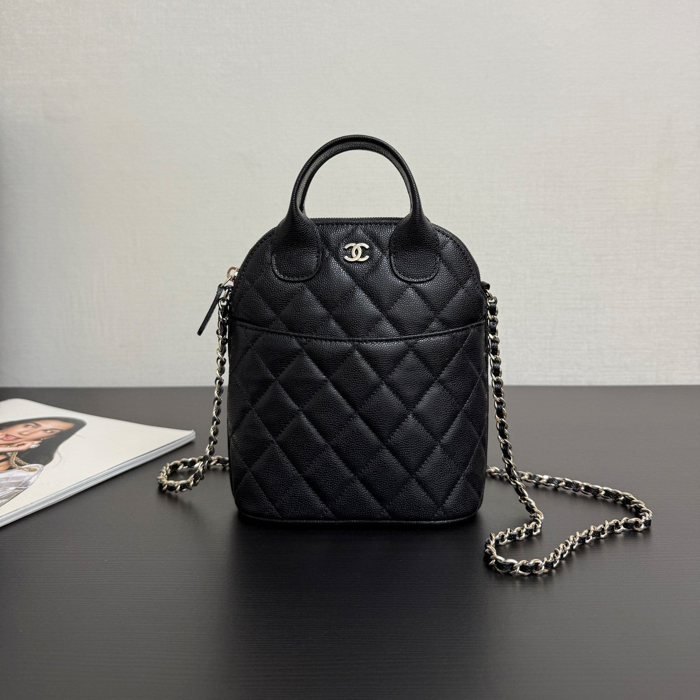 CC 25A Shell Bag Phone Case Black Caviar