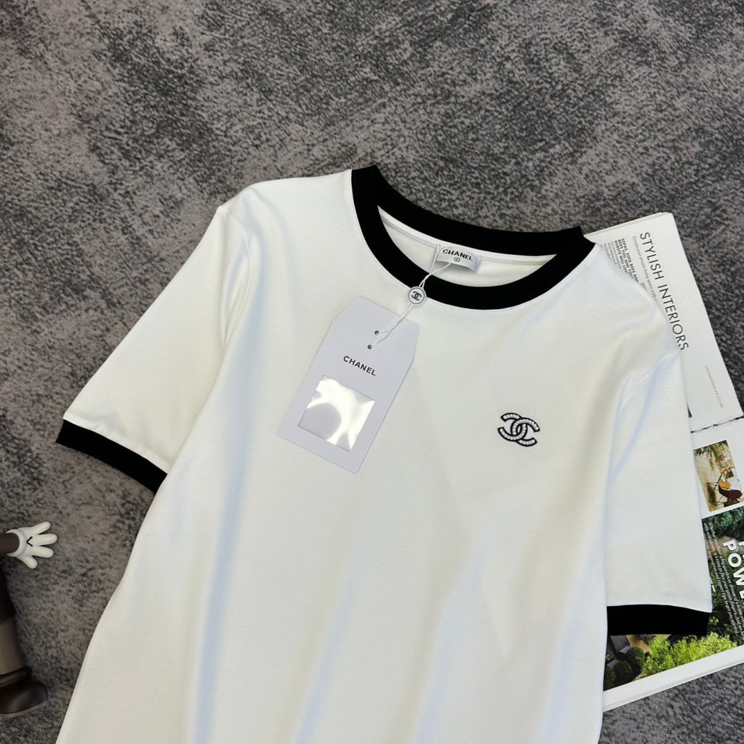 CC SS26 CC Logo Ringer T-shirt Cotton 350539