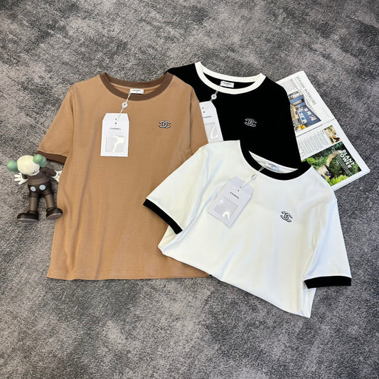 CC SS26 CC Logo Ringer T-shirt Cotton 350539