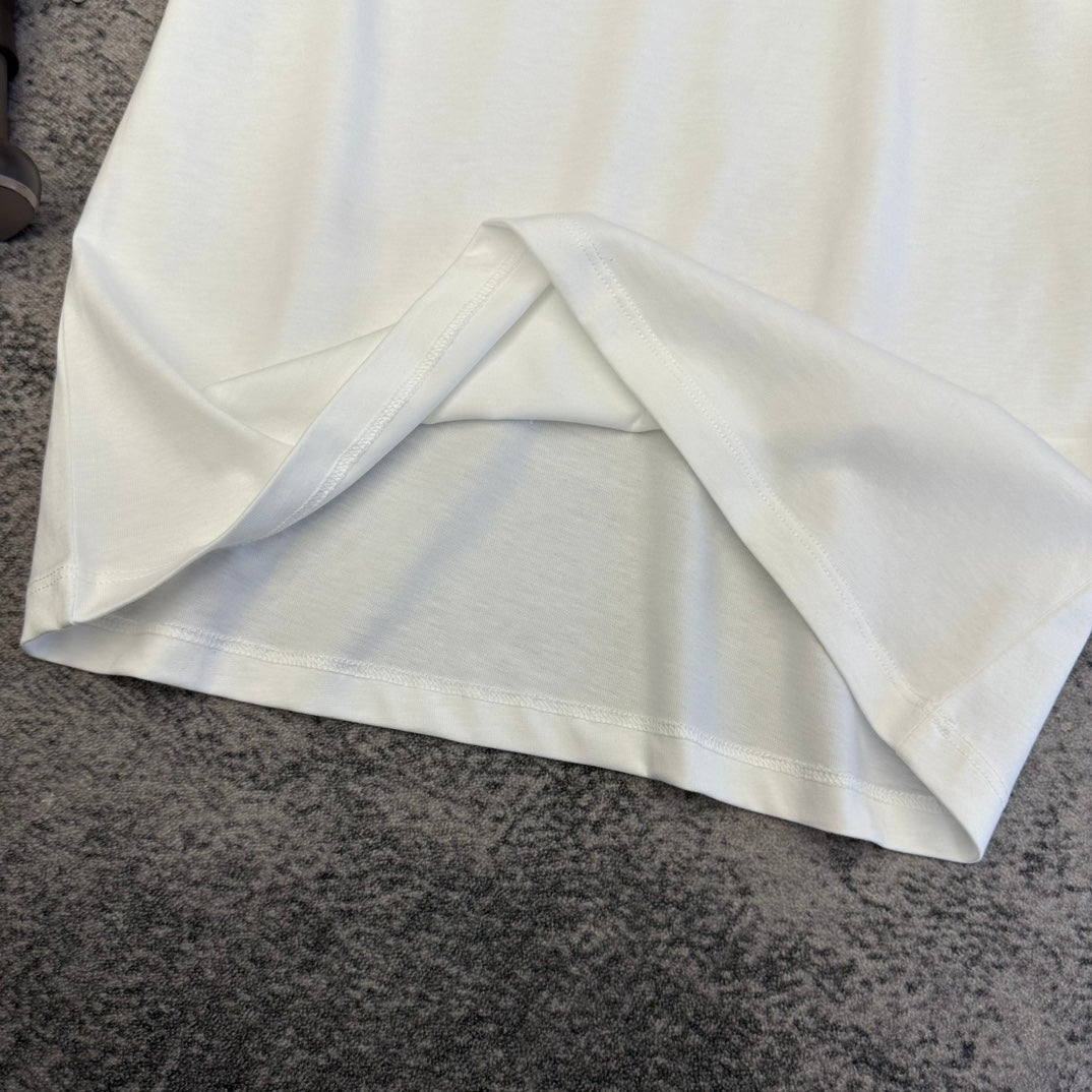 CC SS26 Interlocking CC Logo T-shirt Cotton 350614