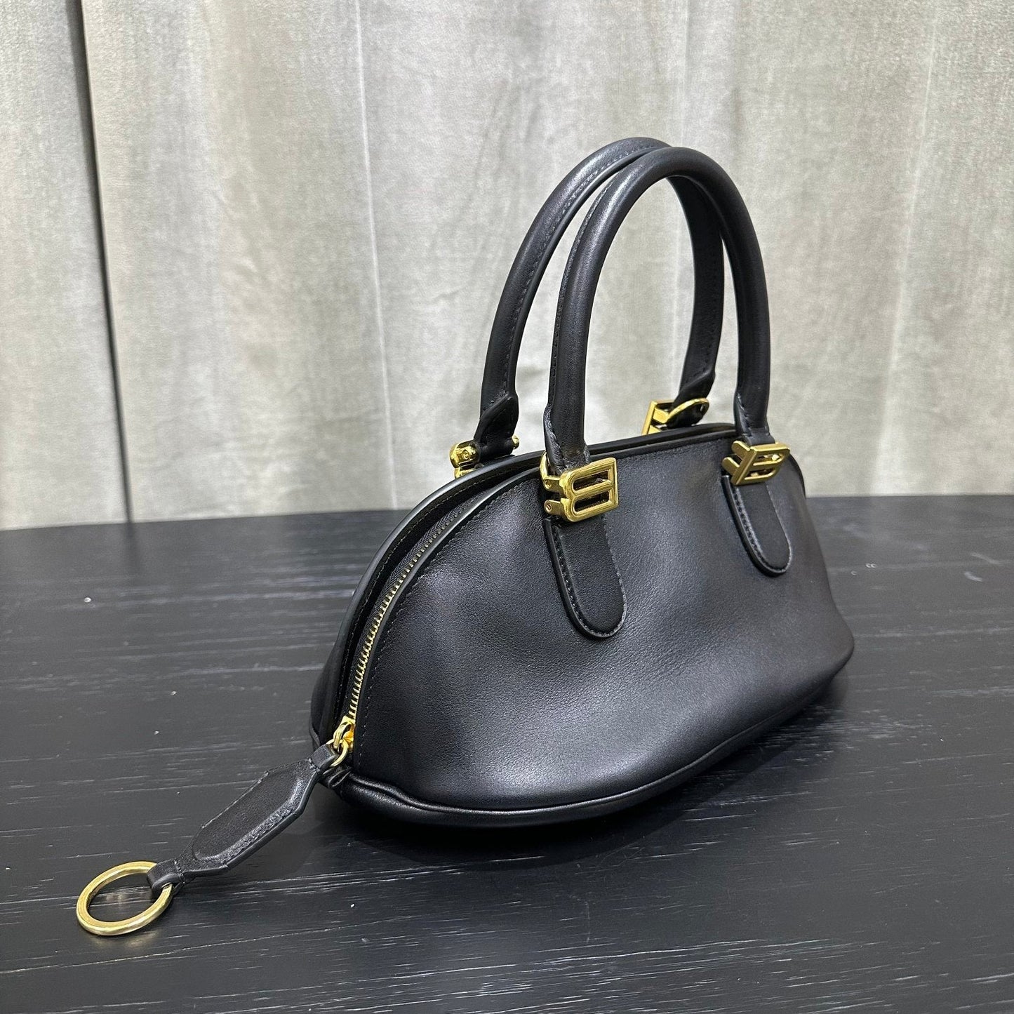 Balenciaga  Bolero Bowling Bag Black Calfksin