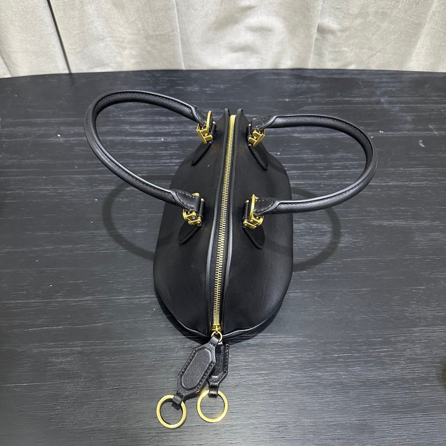Balenciaga  Bolero Bowling Bag Black Calfksin