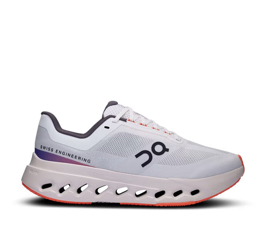 ON Women's Cloudsurfer Next White/Flame