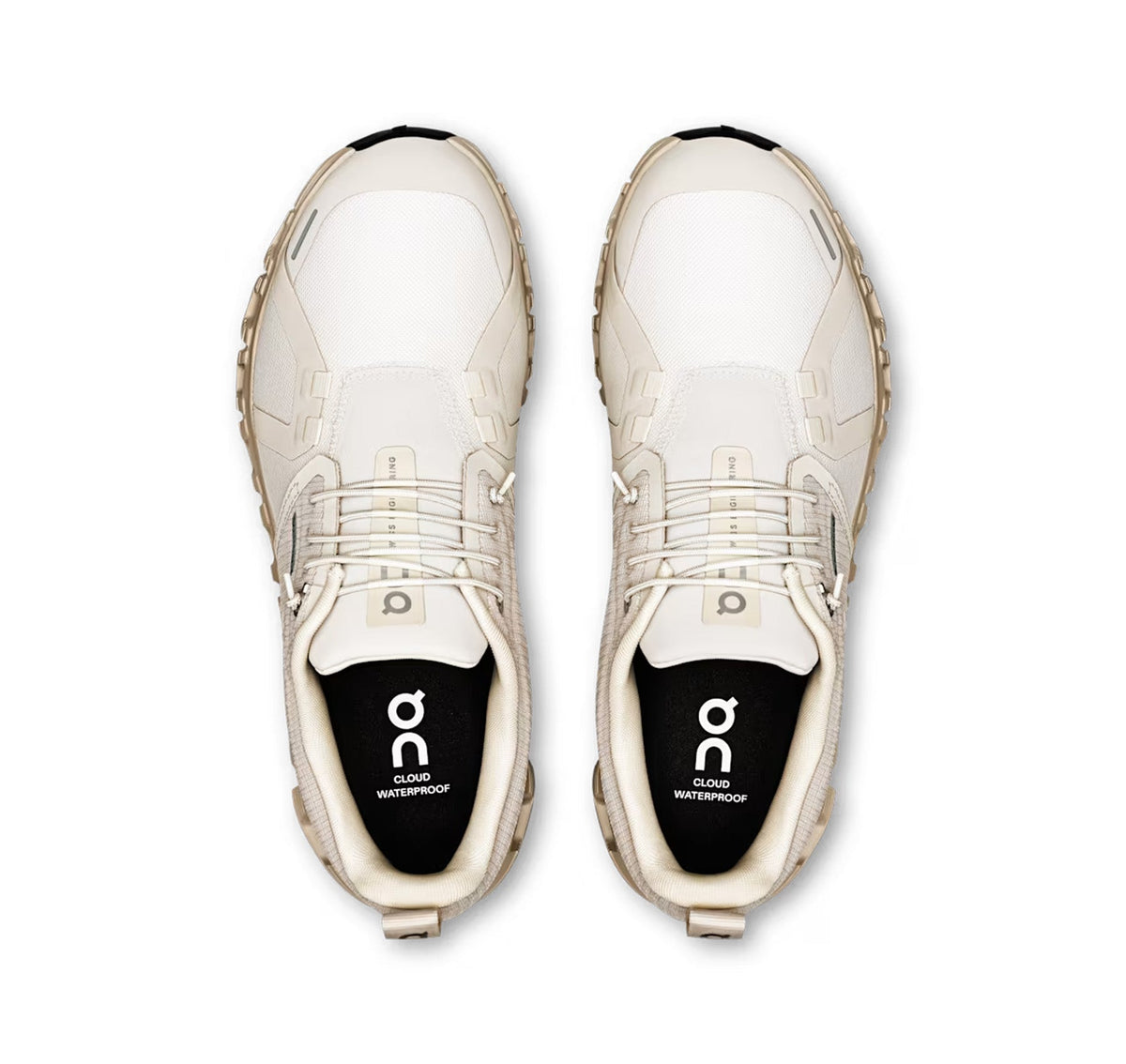 ON Women's Cloud 6 Waterproof Pearl/Cream