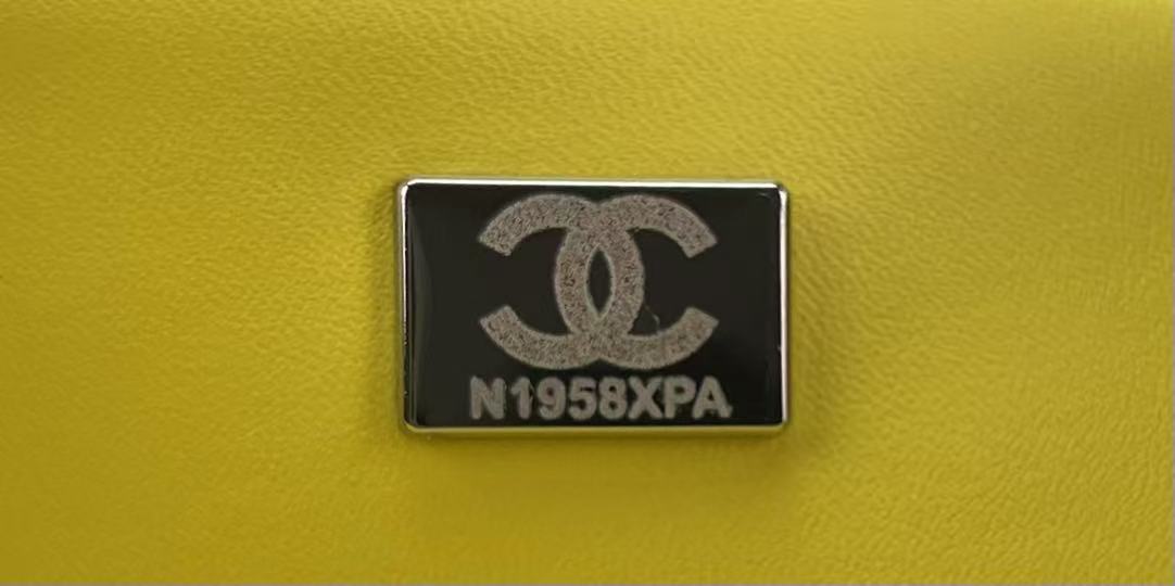 CC Spring-Summer 2026 Classic Flap Bag Yellow White Tweed