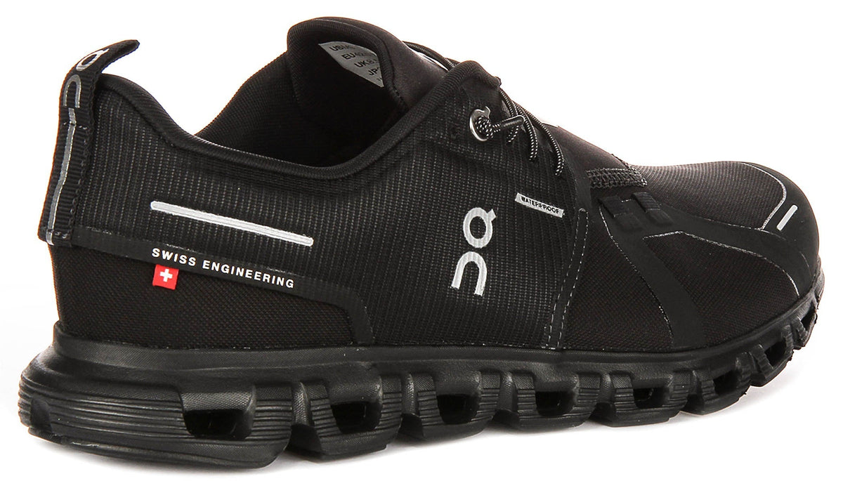 On Running Cloud 6 Waterproof In All Black For Men