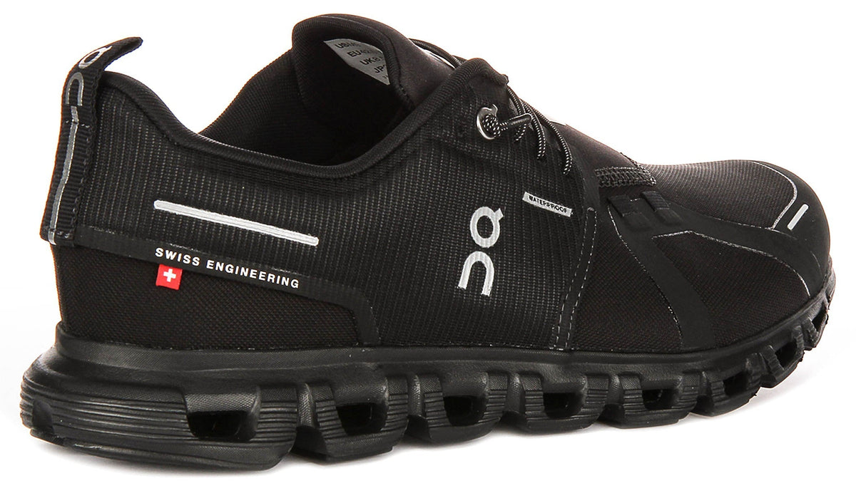 On Running Cloud 6 Waterproof In Black Black For Women