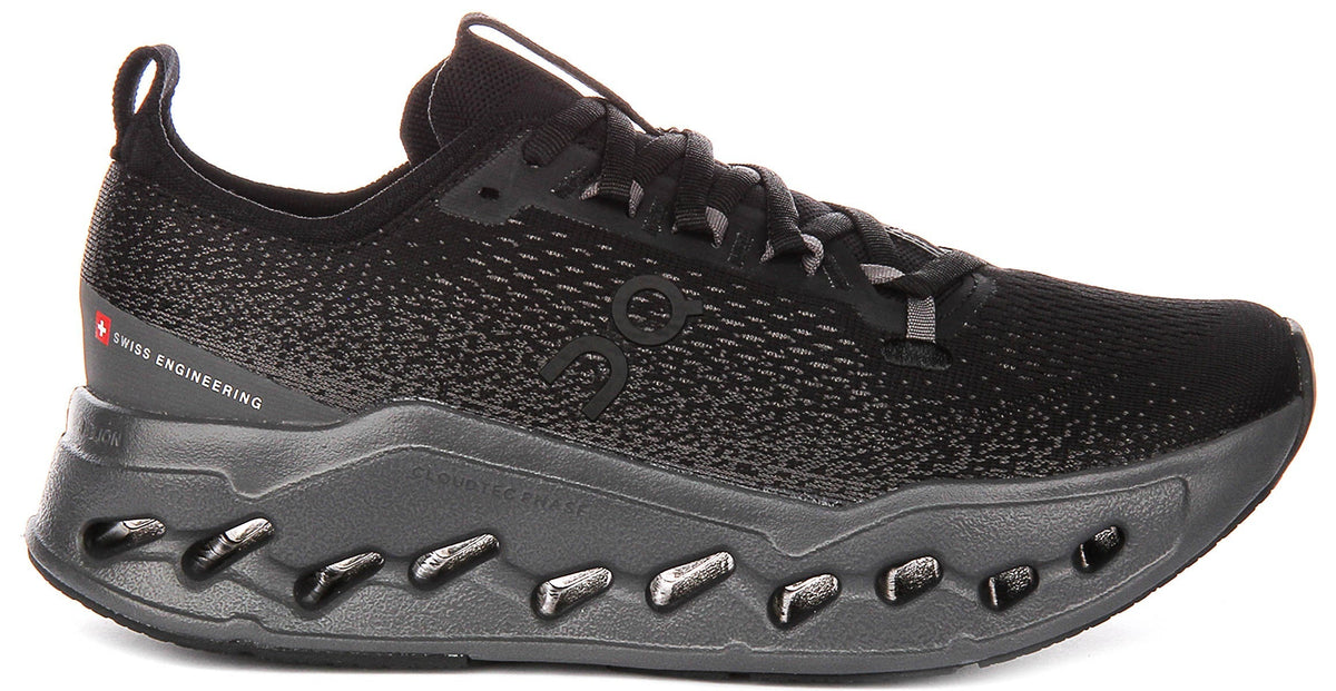 On Running Cloudsurfer Max In Black Grey For Women