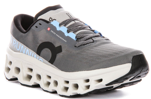 On Running Cloudmonster 3 In Grey For Men