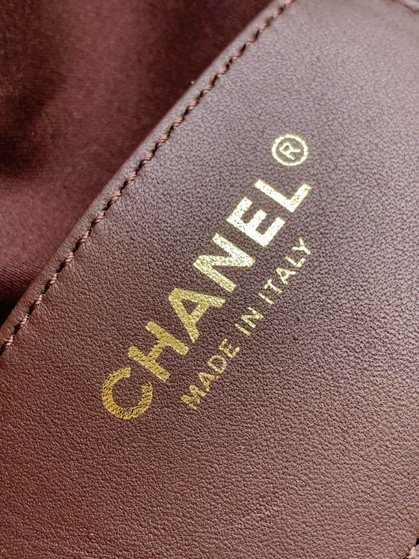 CC 25C Hobo Bag 30cm Dark Brown Grained Calfskin