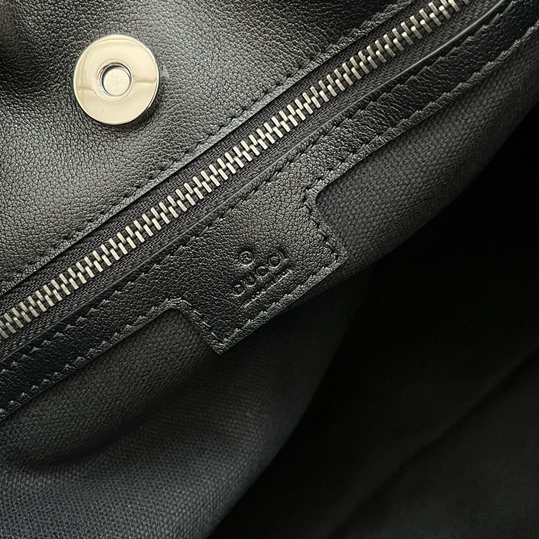 GG Blondie 34.5 2Way Tote Bag Black Calfskin