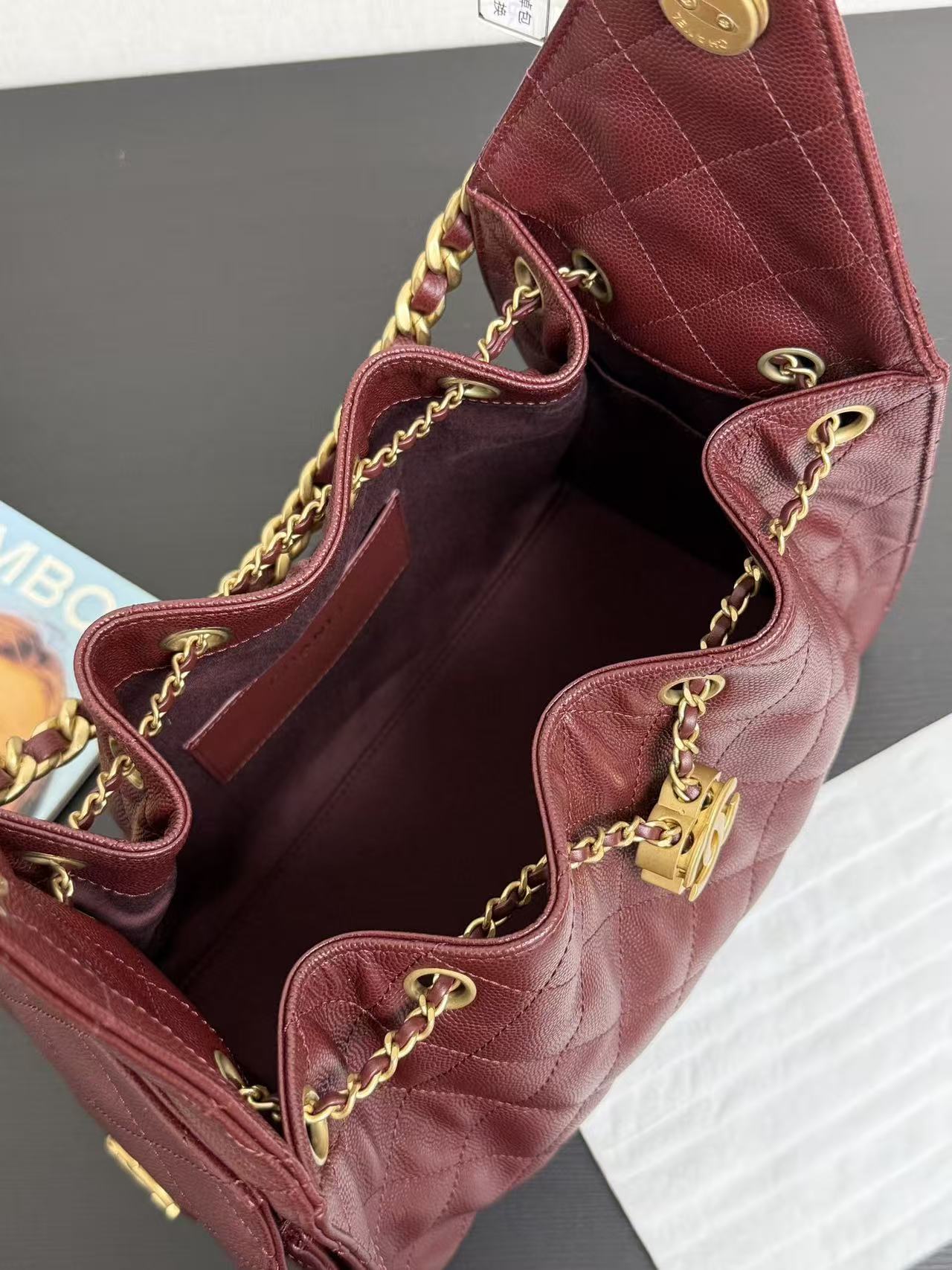 CC 25s Hobo Bag 30cm Gold Calfskin