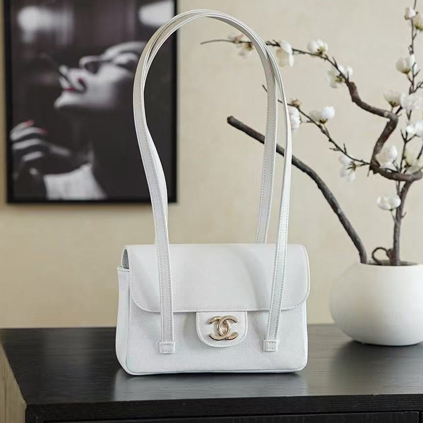 Chanel 2026 Bag 22cm Grained Shiny Calfskin