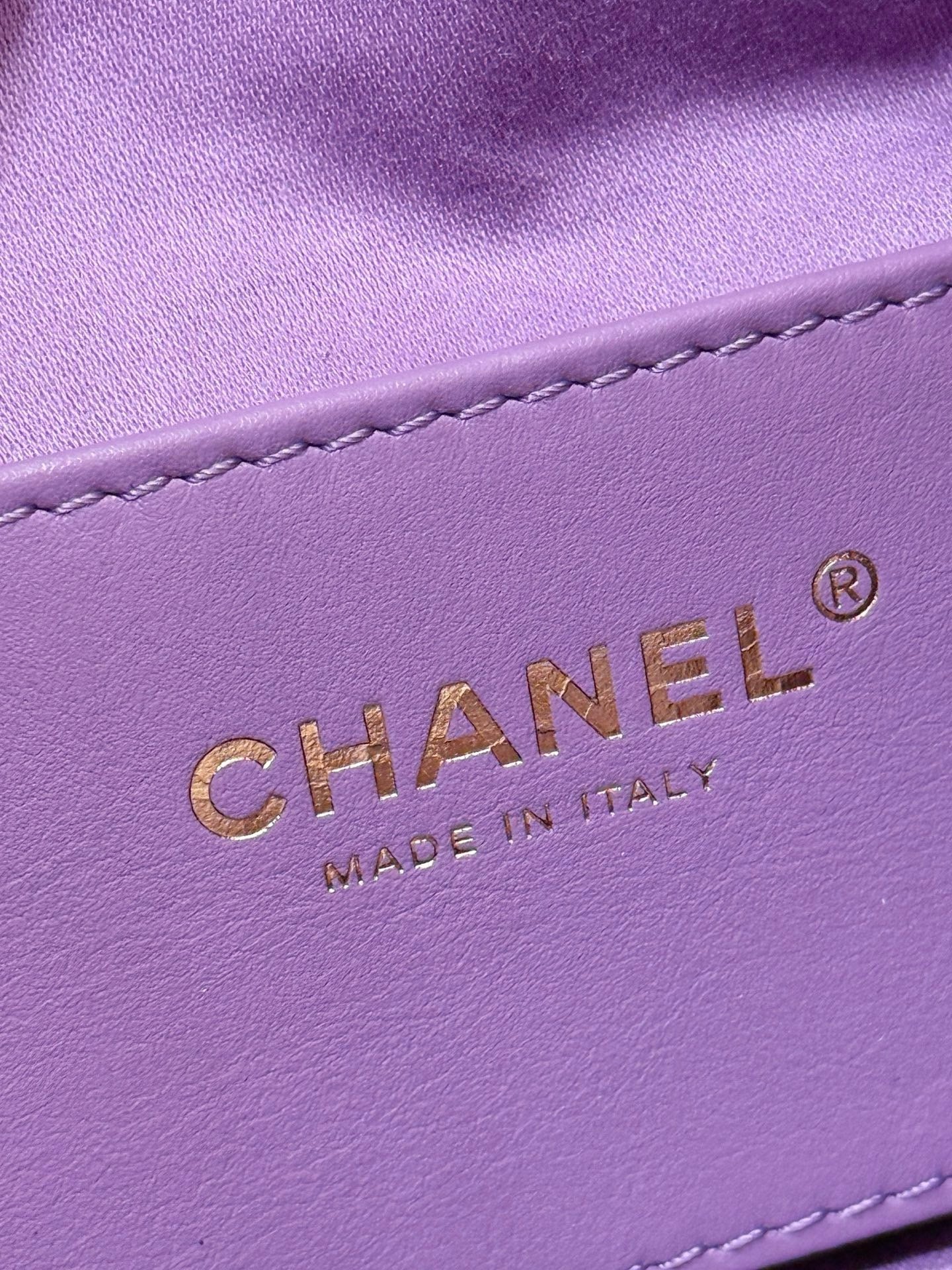 Chanel 25 Hobo Bag 22cm Purple Suede