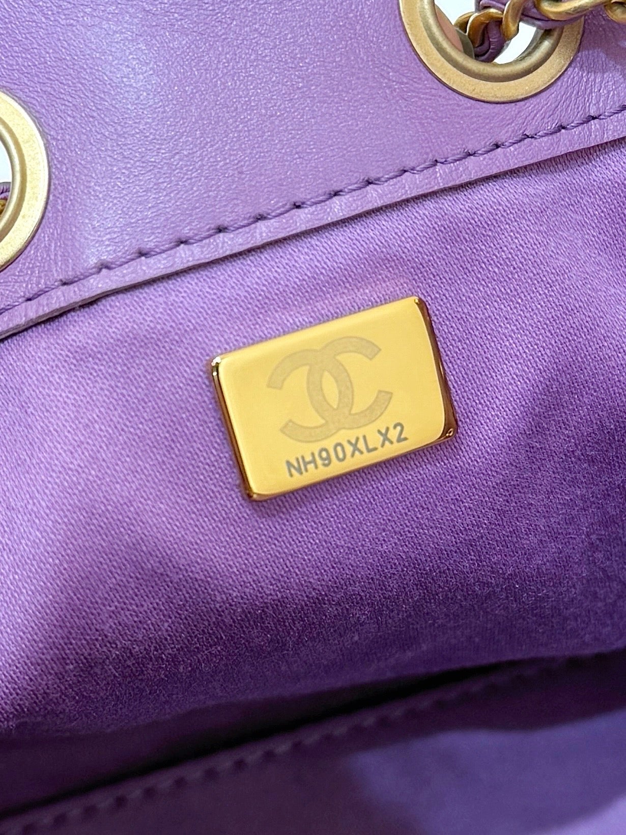 Chanel 25 Hobo Bag 22cm Purple Suede