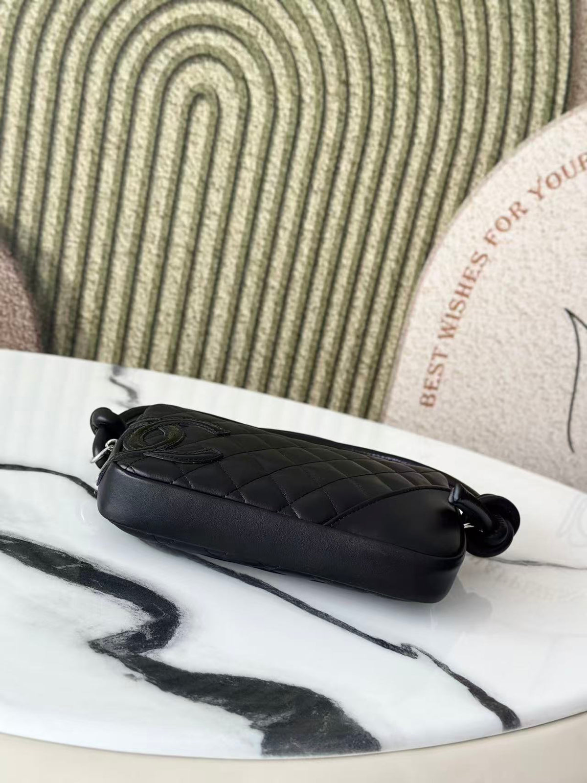 CC Cambon Ligne Pochette Black Quilted  Calfskin