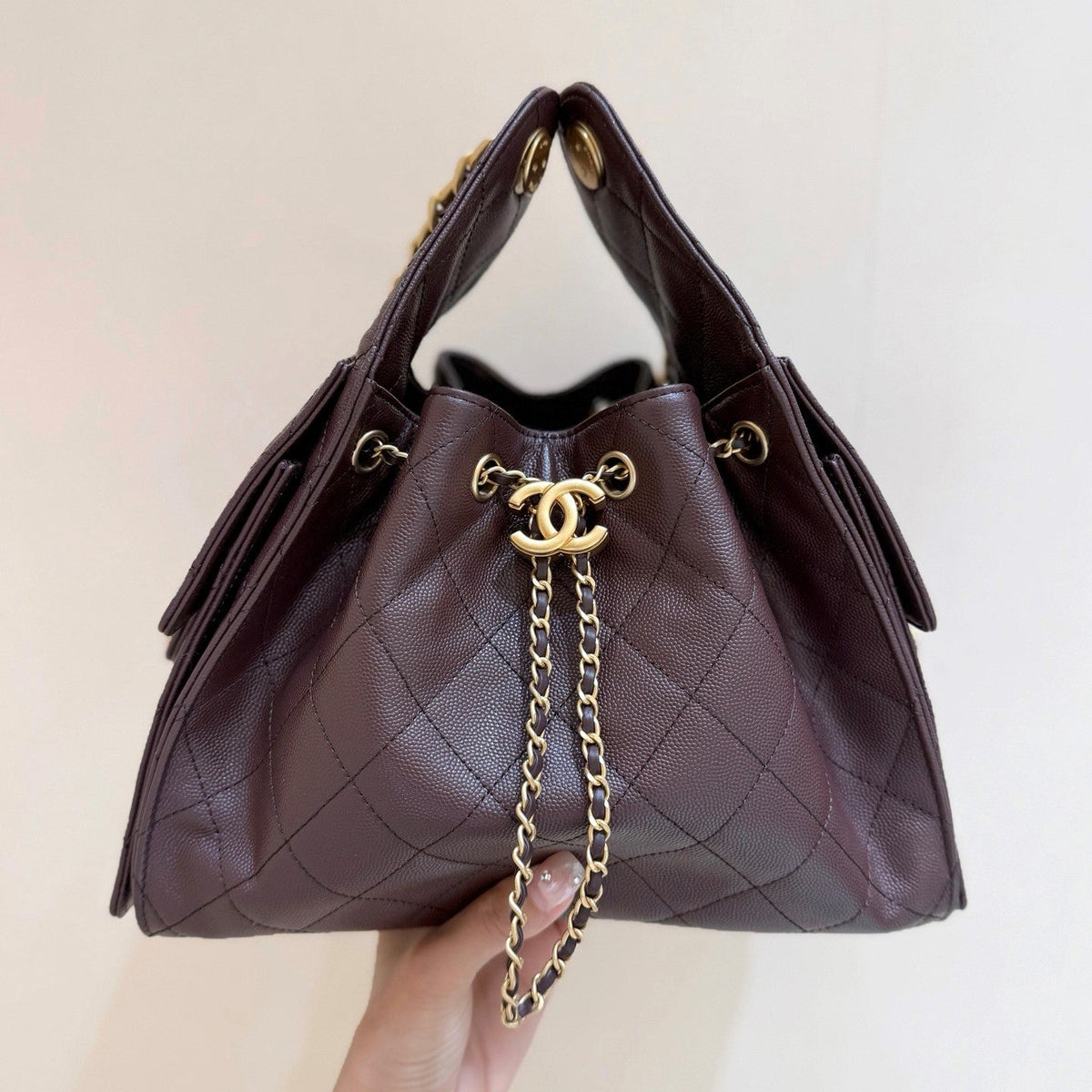 CC 26s Hobo Small Bag Chocolate Caviar GHW (Best Version)