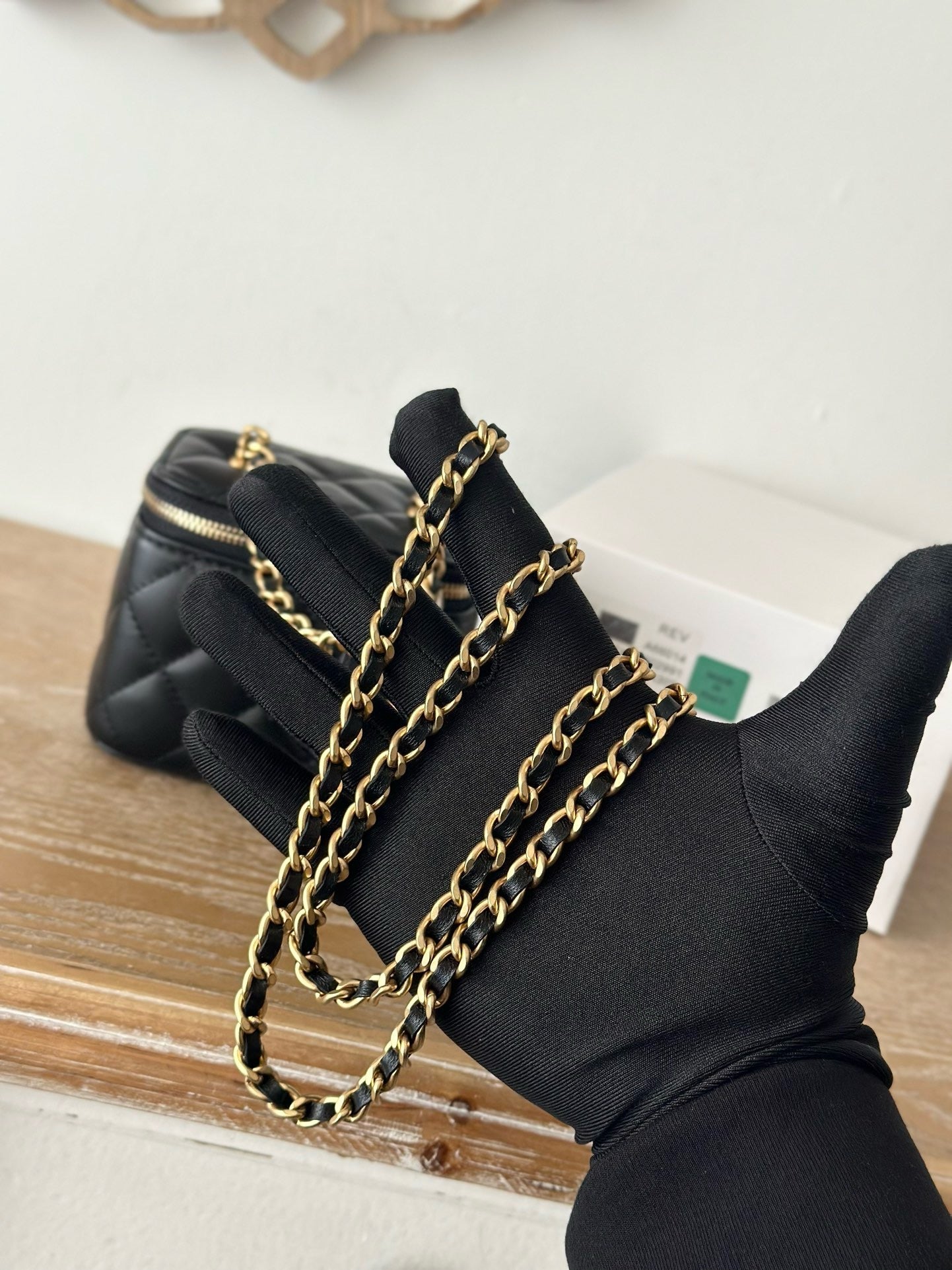 CC Vanity Case Small 10.5cm Black Lambskin