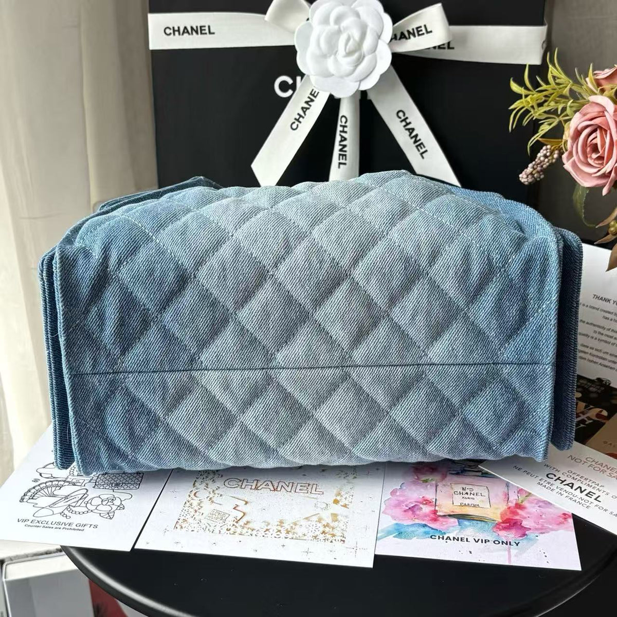CC 25C Hobo Bags 26cm Blue Denim