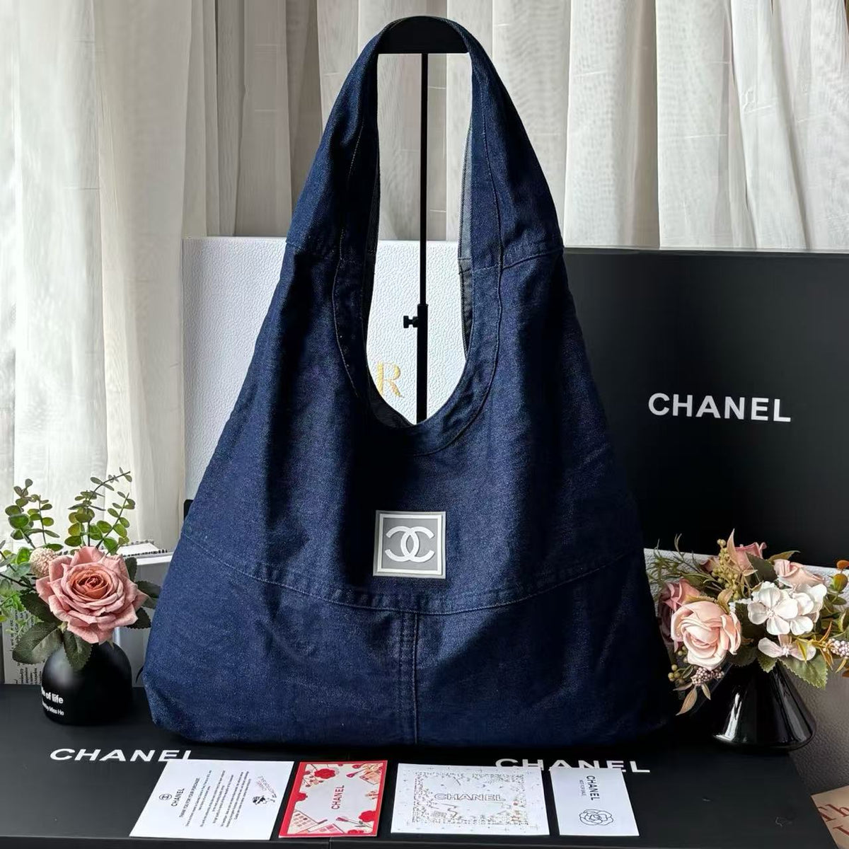 CC 25C Hobo Bags 45cm Dark Blue Denim
